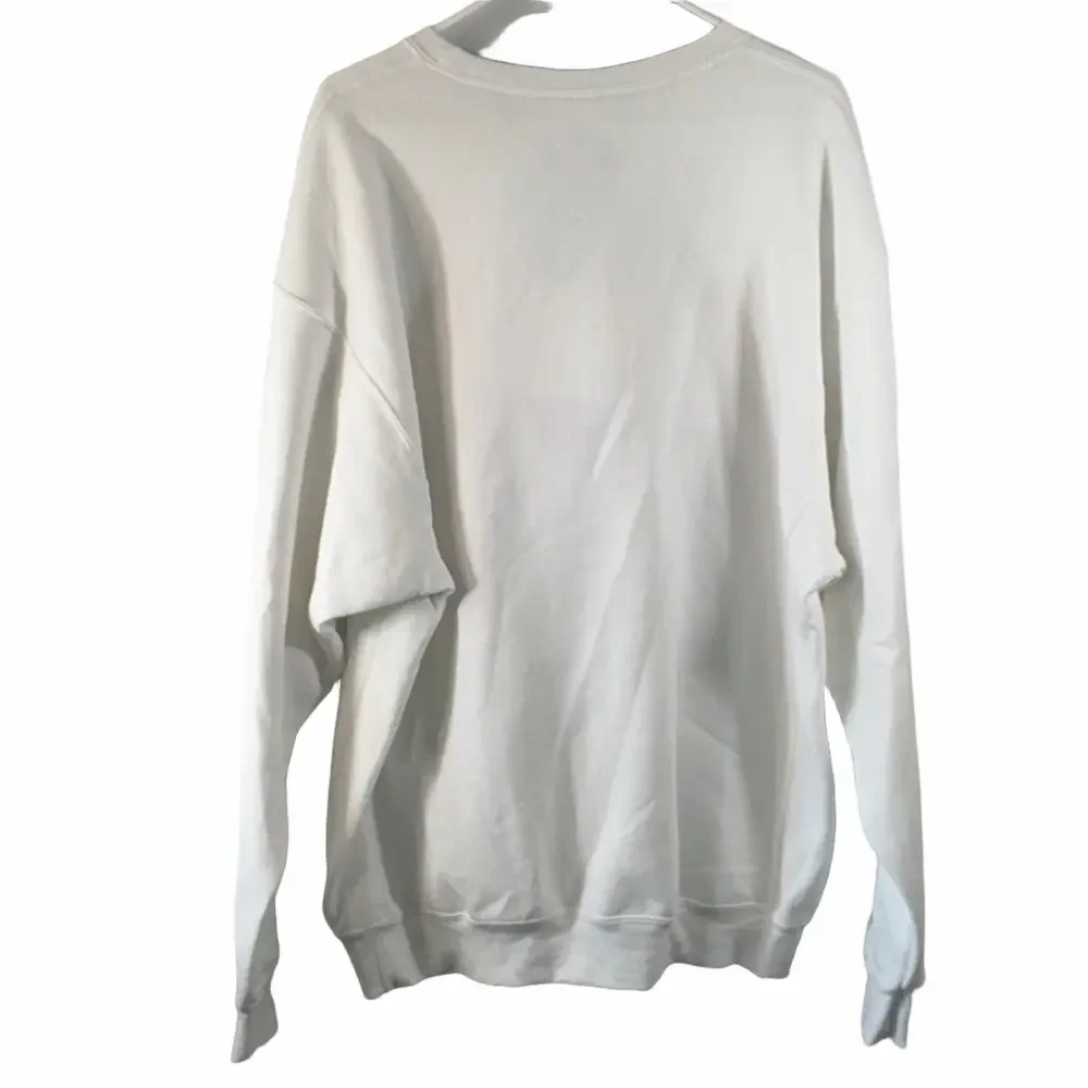 Russell Athletic White Sweater with Purple and Yellow Logo